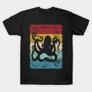 Retro never dies kraken octopus design T-Shirt